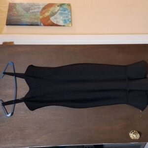 Boohoo Elegant Black Midi Dress